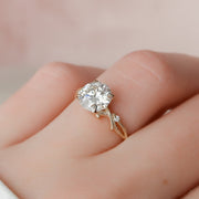 Dainty Minimalist Moissanite Engagement Ring